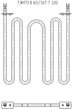 ТЭН для тепловентилятора ТИП 2